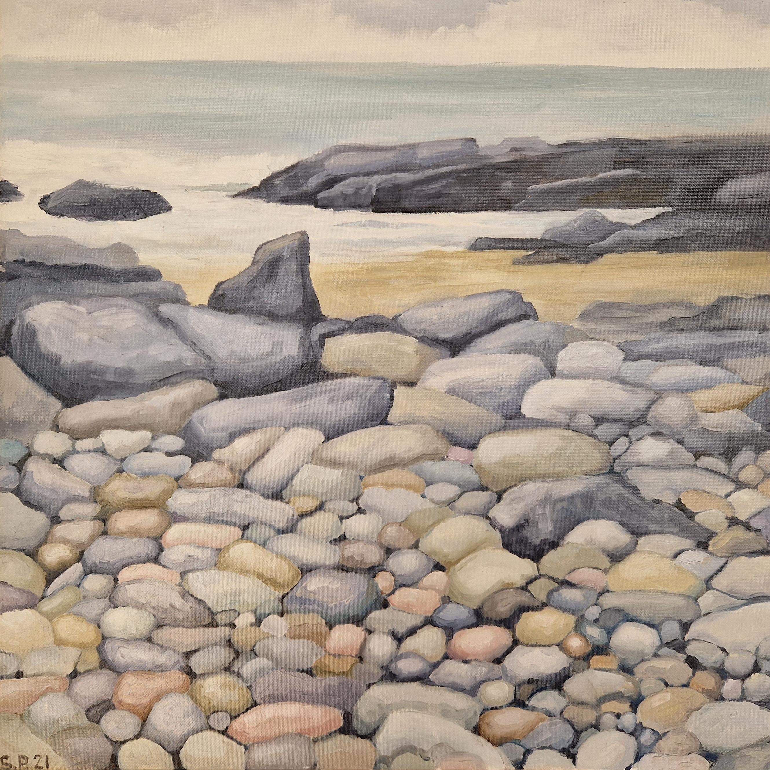 The painting 'Fanore Beach'.