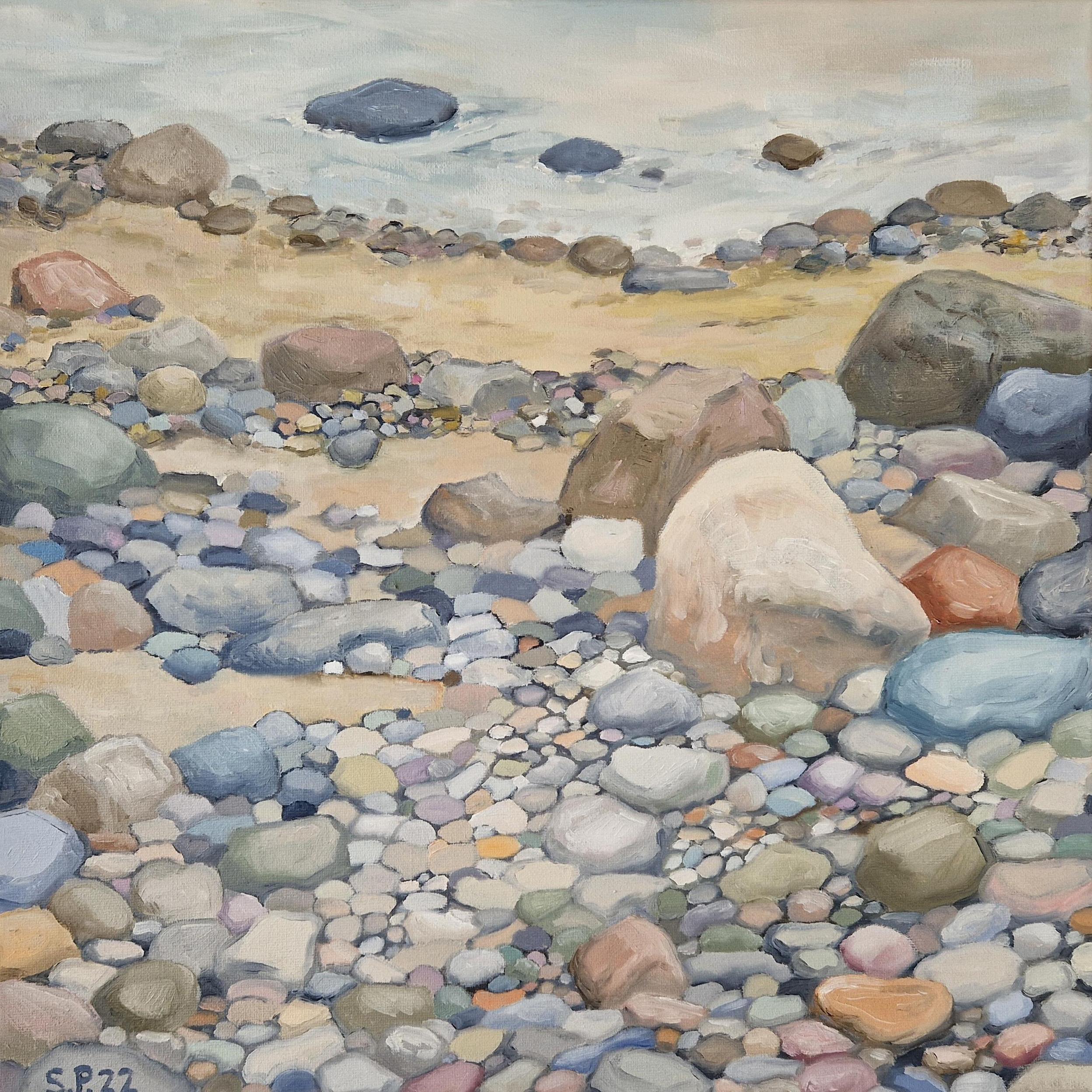 The painting 'Beachparty'.