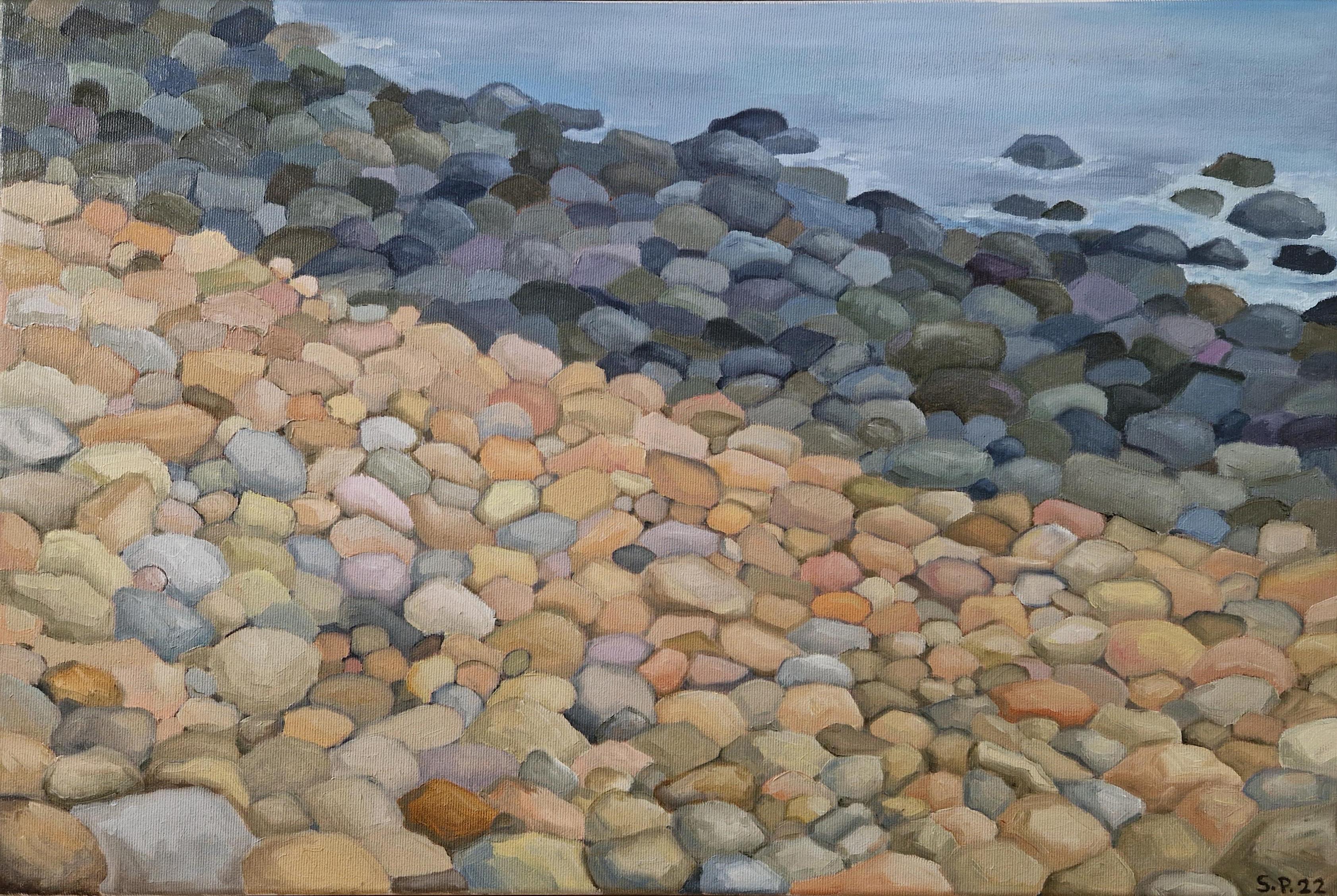 The painting 'Yellow Stones'.